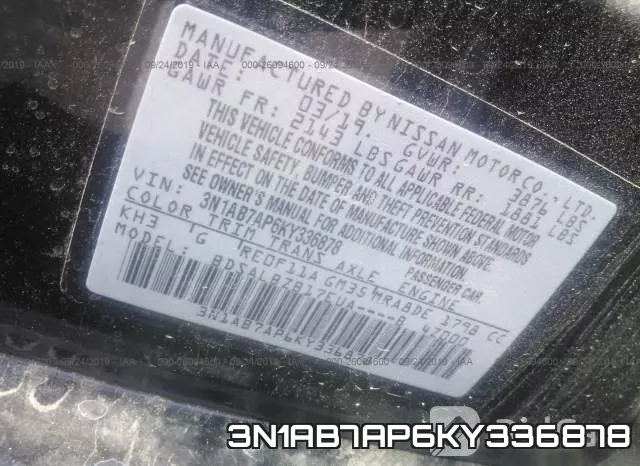 3N1AB7AP6KY336878 фото 10