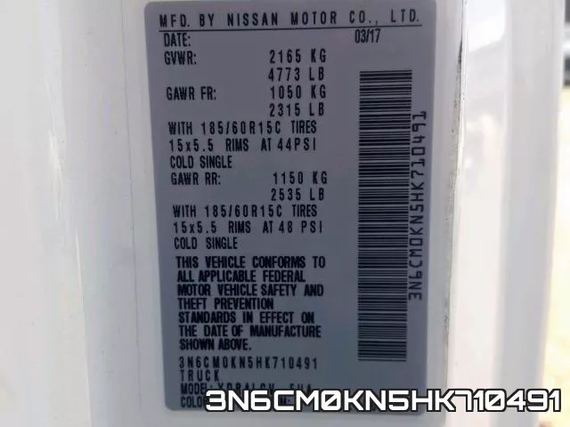 3N6CM0KN5HK710491 фото 2