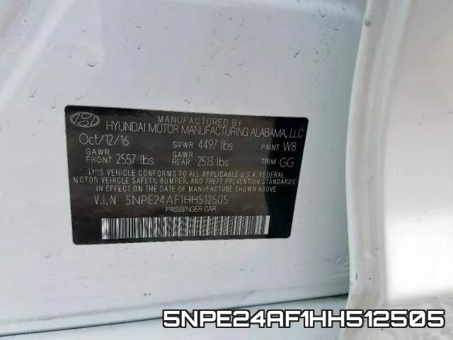 5NPE24AF1HH512505 фото 2