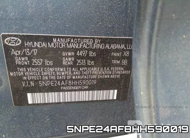 5NPE24AF8HH590019 фото 10
