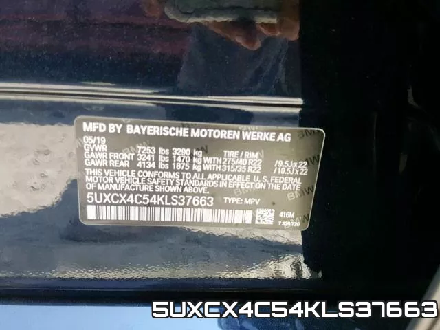 5UXCX4C54KLS37663 фото 2