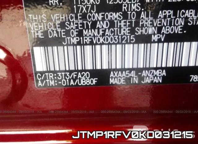 JTMP1RFV0KD031215 фото 10