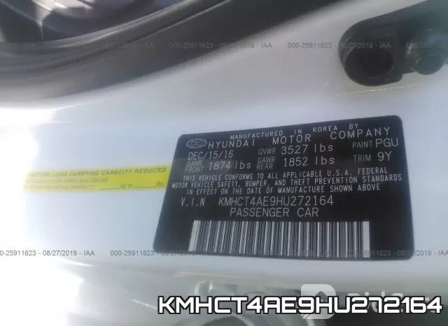 KMHCT4AE9HU272164 фото 10