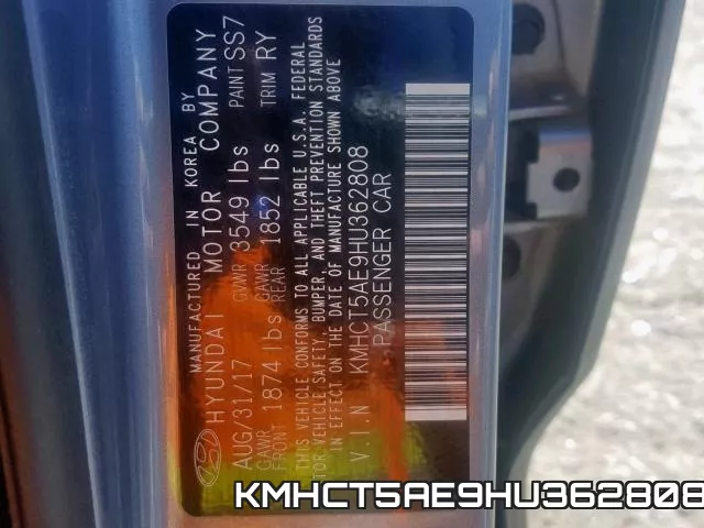 KMHCT5AE9HU362808 фото 2