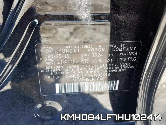 KMHD84LF7HU102414 фото 2