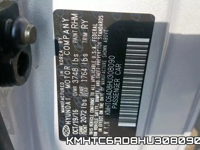 KMHTC6AD8HU308090 фото 2