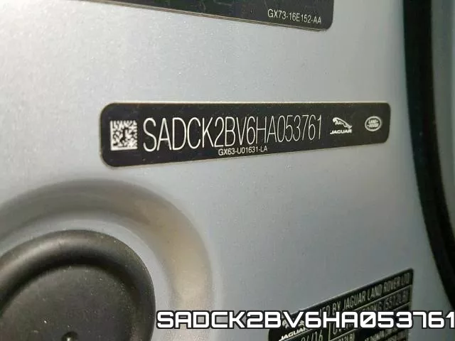 SADCK2BV6HA053761 фото 2