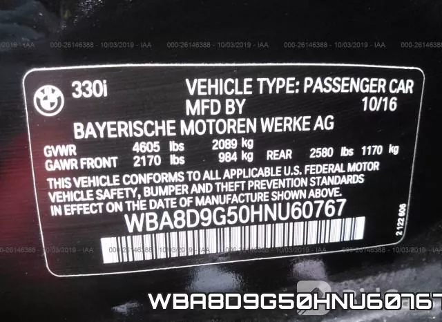 WBA8D9G50HNU60767 фото 10
