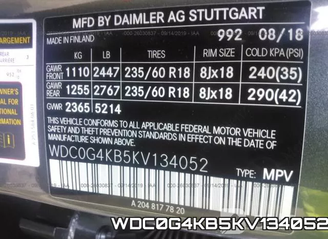 WDC0G4KB5KV134052 фото 10