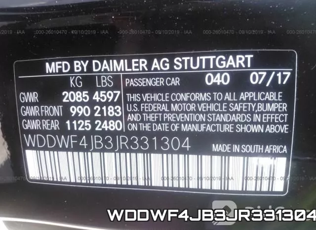 WDDWF4JB3JR331304 фото 10