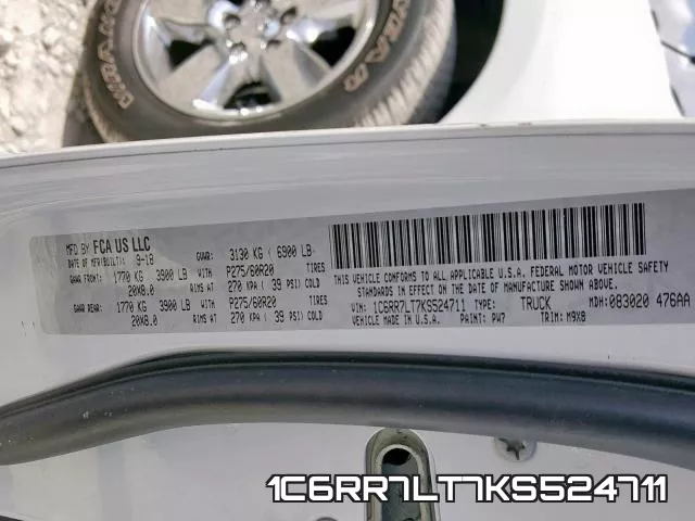 1C6RR7LT7KS524711 фото 2