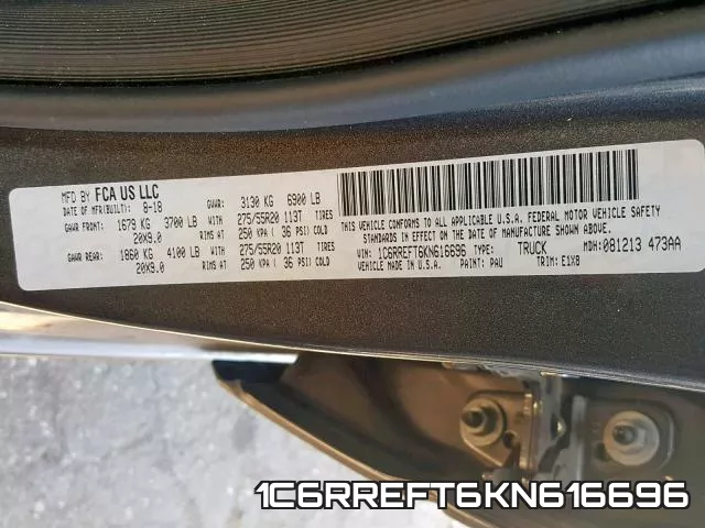 1C6RREFT6KN616696 фото 2
