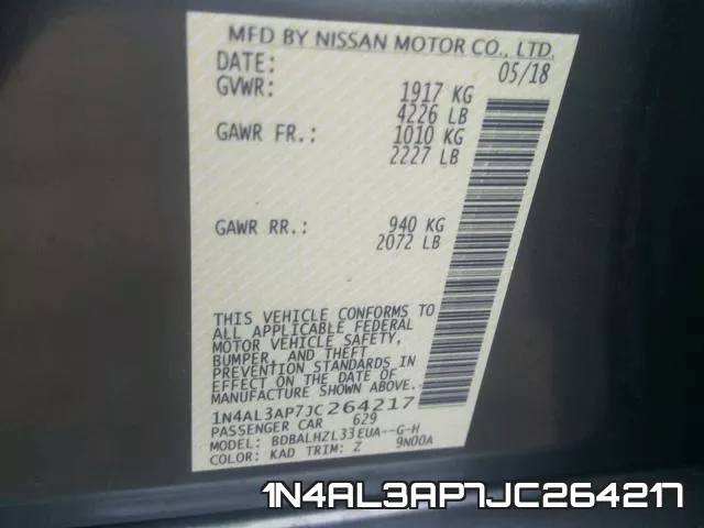1N4AL3AP7JC264217 фото 2