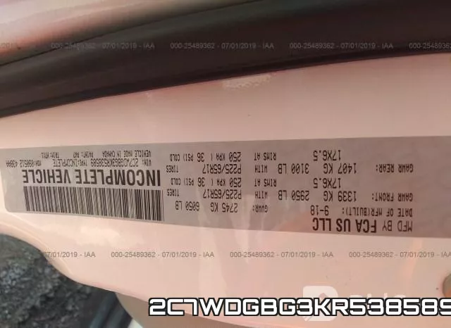 2C7WDGBG3KR538589 фото 10