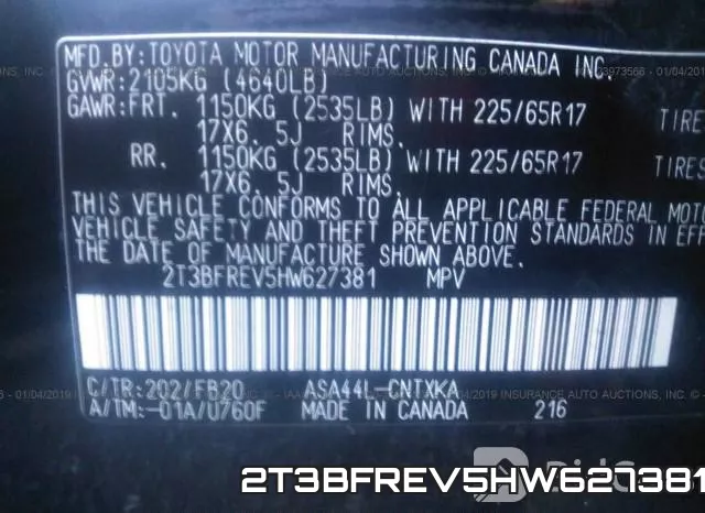 2T3BFREV5HW627381 фото 10