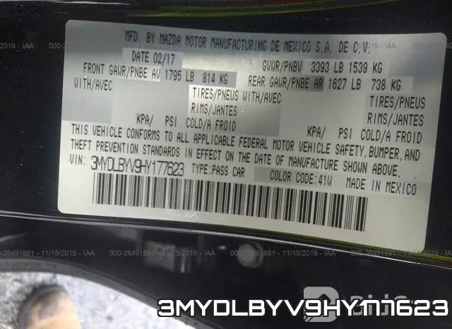 3MYDLBYV9HY177623 фото 10