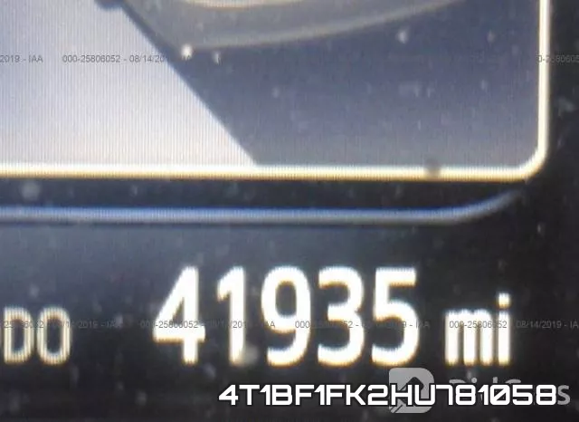 4T1BF1FK2HU781058 фото 7