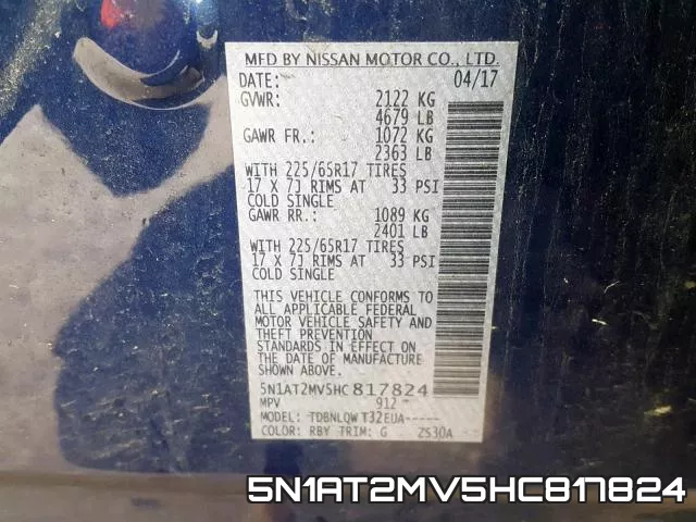 5N1AT2MV5HC817824 фото 2