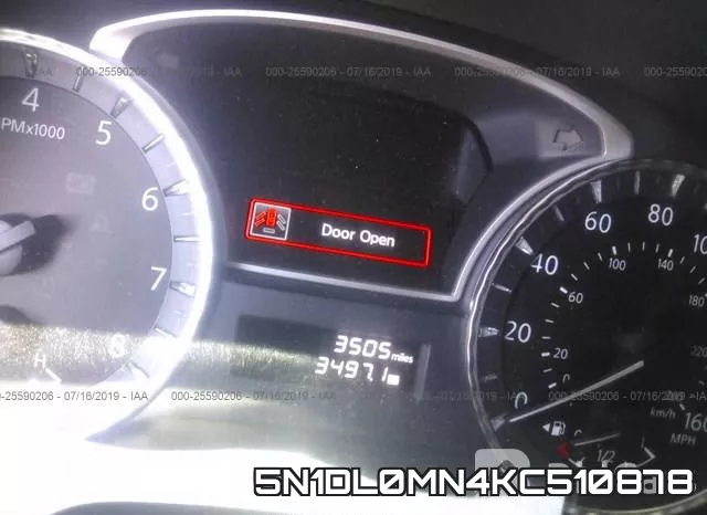 5N1DL0MN4KC510878 фото 8