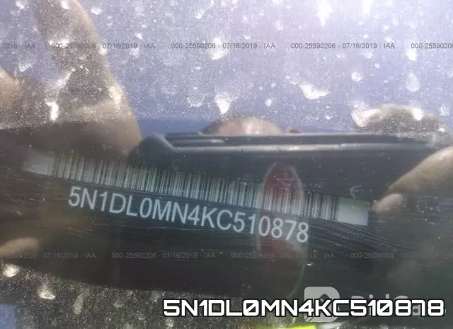 5N1DL0MN4KC510878 фото 10
