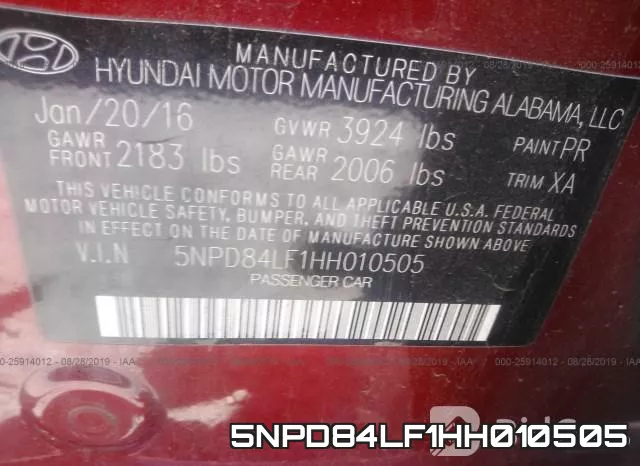 5NPD84LF1HH010505 фото 10
