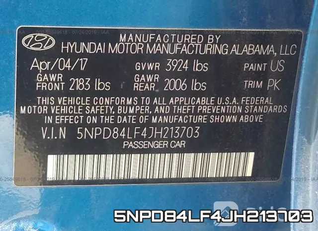 5NPD84LF4JH213703 фото 10