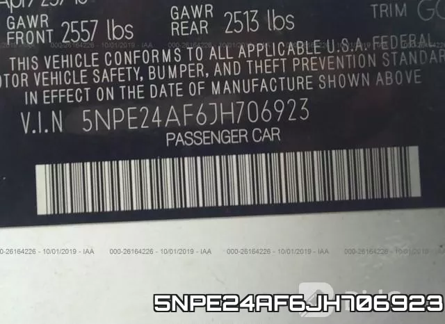 5NPE24AF6JH706923 фото 10