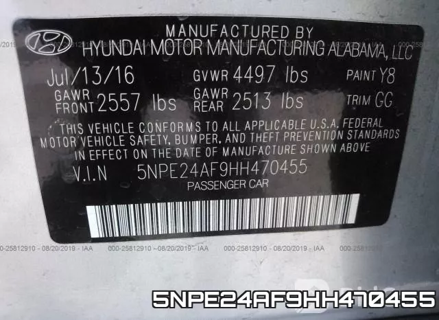 5NPE24AF9HH470455 фото 10