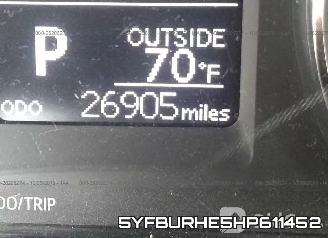 5YFBURHE5HP611452 фото 8