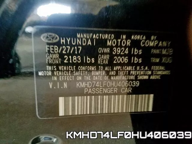 KMHD74LF0HU406039 фото 2