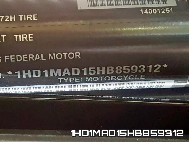 1HD1MAD15HB859312 фото 2
