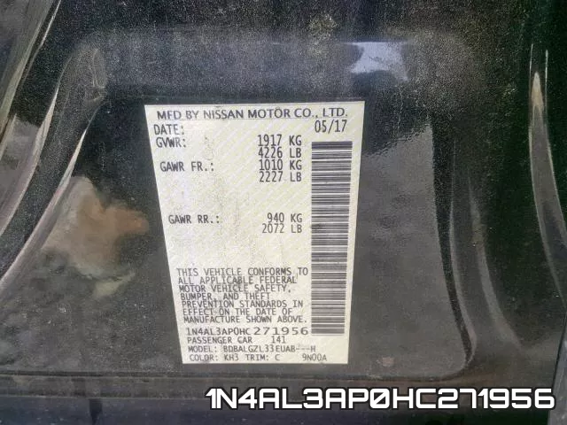 1N4AL3AP0HC271956 фото 2