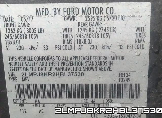 2LMPJ8KR2HBL37530 фото 10