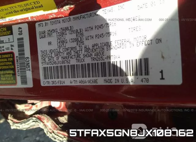 5TFAX5GN8JX108762 фото 10