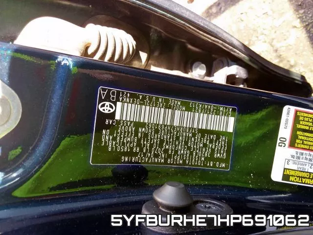 5YFBURHE7HP691062 фото 2