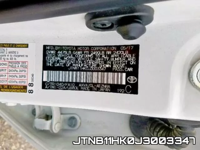 JTNB11HK0J3003347 фото 2