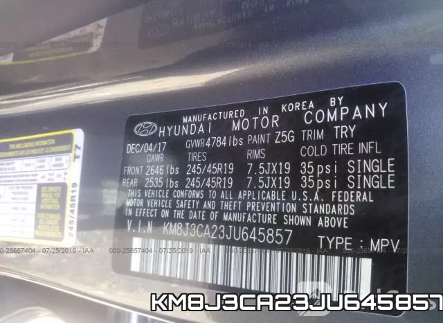 KM8J3CA23JU645857 фото 9
