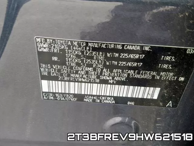 2T3BFREV9HW621518 фото 2