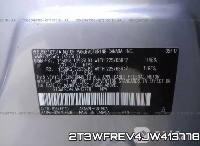 2T3WFREV4JW413778 фото 10
