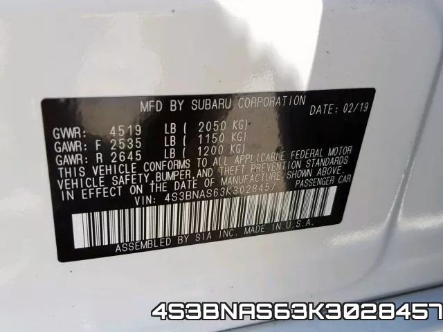 4S3BNAS63K3028457 фото 2