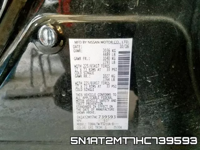 5N1AT2MT7HC739593 фото 2