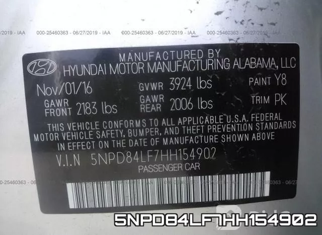 5NPD84LF7HH154902 фото 9