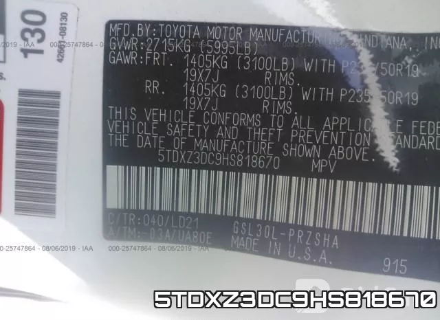 5TDXZ3DC9HS818670 фото 10