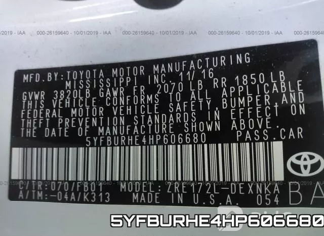 5YFBURHE4HP606680 фото 10