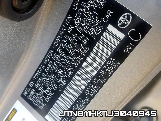 JTNB11HK7J3040945 фото 2