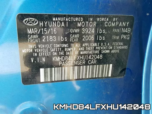 KMHD84LFXHU142048 фото 2