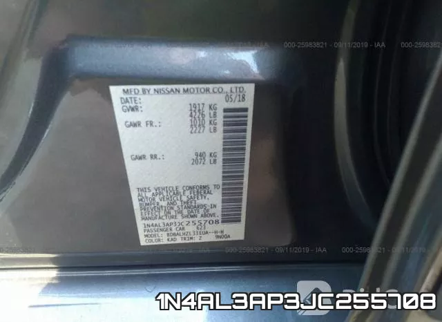 1N4AL3AP3JC255708 фото 10