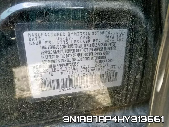 3N1AB7AP4HY313561 фото 2