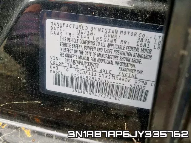 3N1AB7AP6JY335762 фото 2