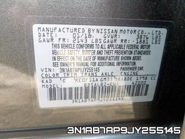 3N1AB7AP9JY255145 фото 2